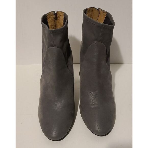 BANANA REPUBLIC URBAN GRAY HANNAH SOCK BOOT BOOTIE BACK ZIP GRAY SIZE 9 1/2 M - Picture 2 of 9